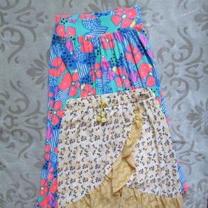 Gorgeous Floral Girls Skirts Bundle Size M 7/8